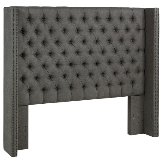 Bancroft Upholstered Wingback Headboard Grey