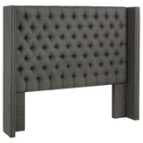 Bancroft Upholstered Wingback Headboard Grey