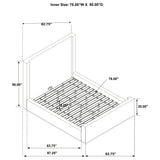 Nala Upholstered Sleigh Bed Cream