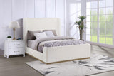 Nala Upholstered Sleigh Bed Cream