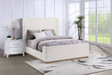 Nala Upholstered Sleigh Bed Cream