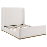 Nala Upholstered Sleigh Bed Cream
