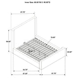 Nala Upholstered Sleigh Bed Cream