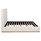 Knox Upholstered Panel Bed Cream