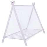 Fultonville Metal Twin Tent Bed with 7-inch Mattress Pink