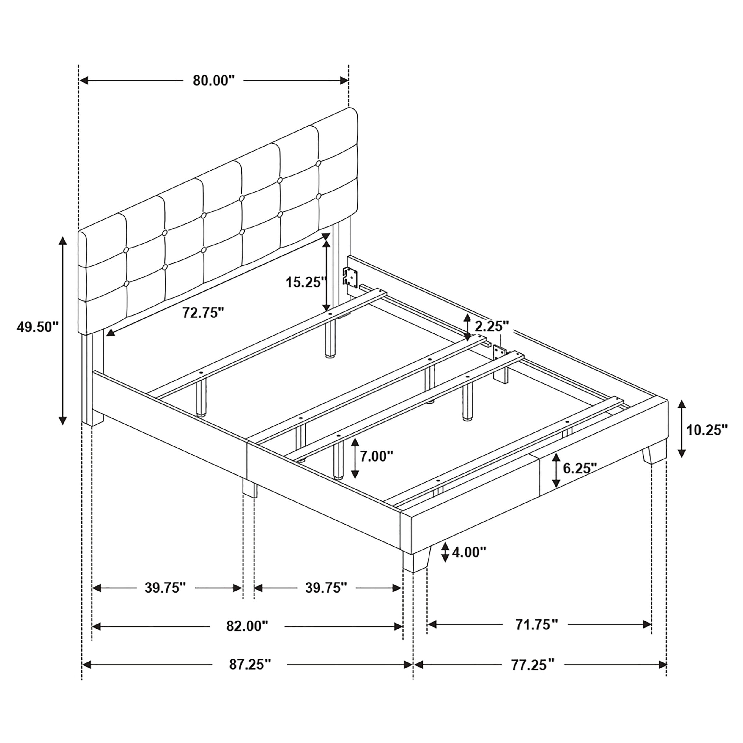 Mapes Upholstered Panel Bed