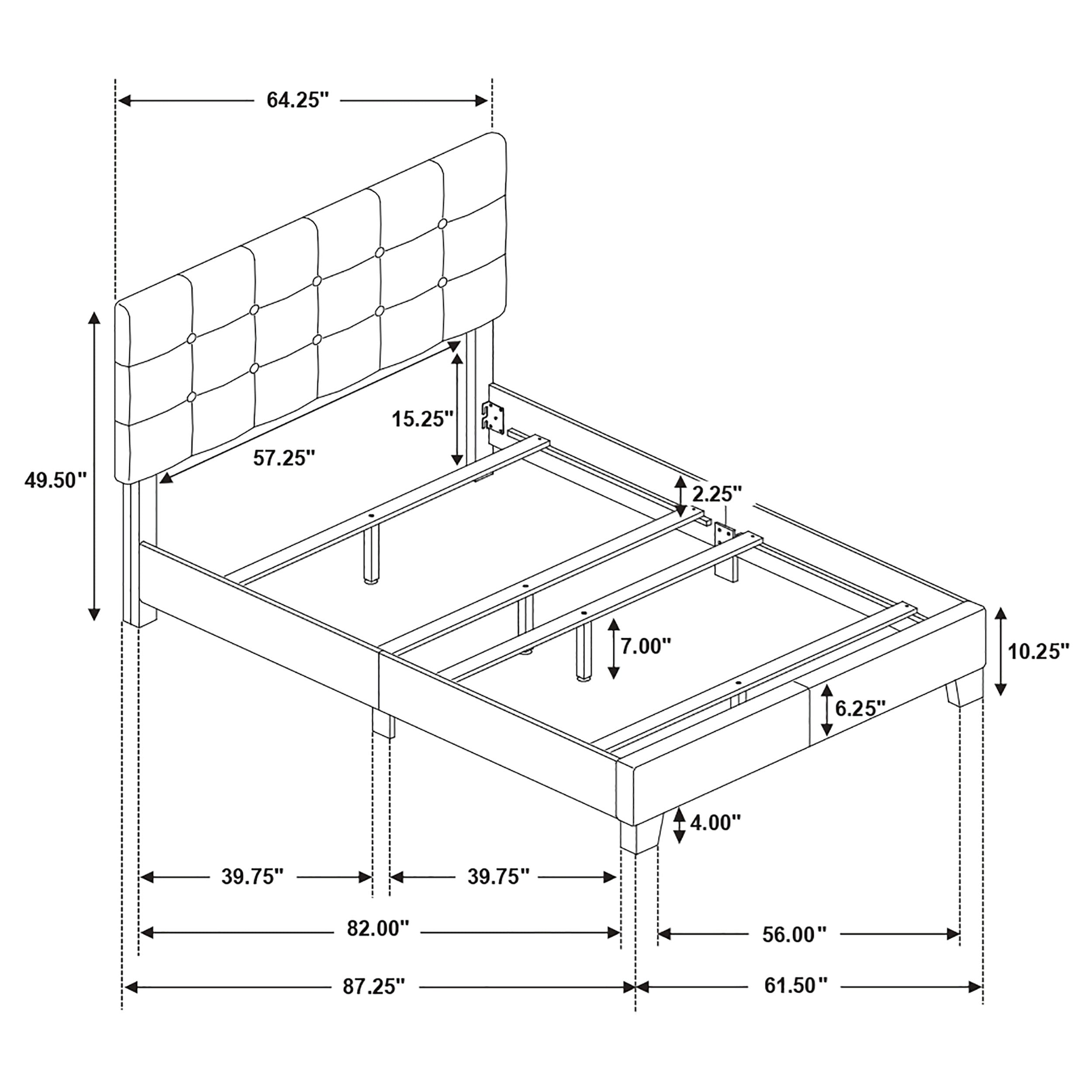 Mapes Upholstered Panel Bed