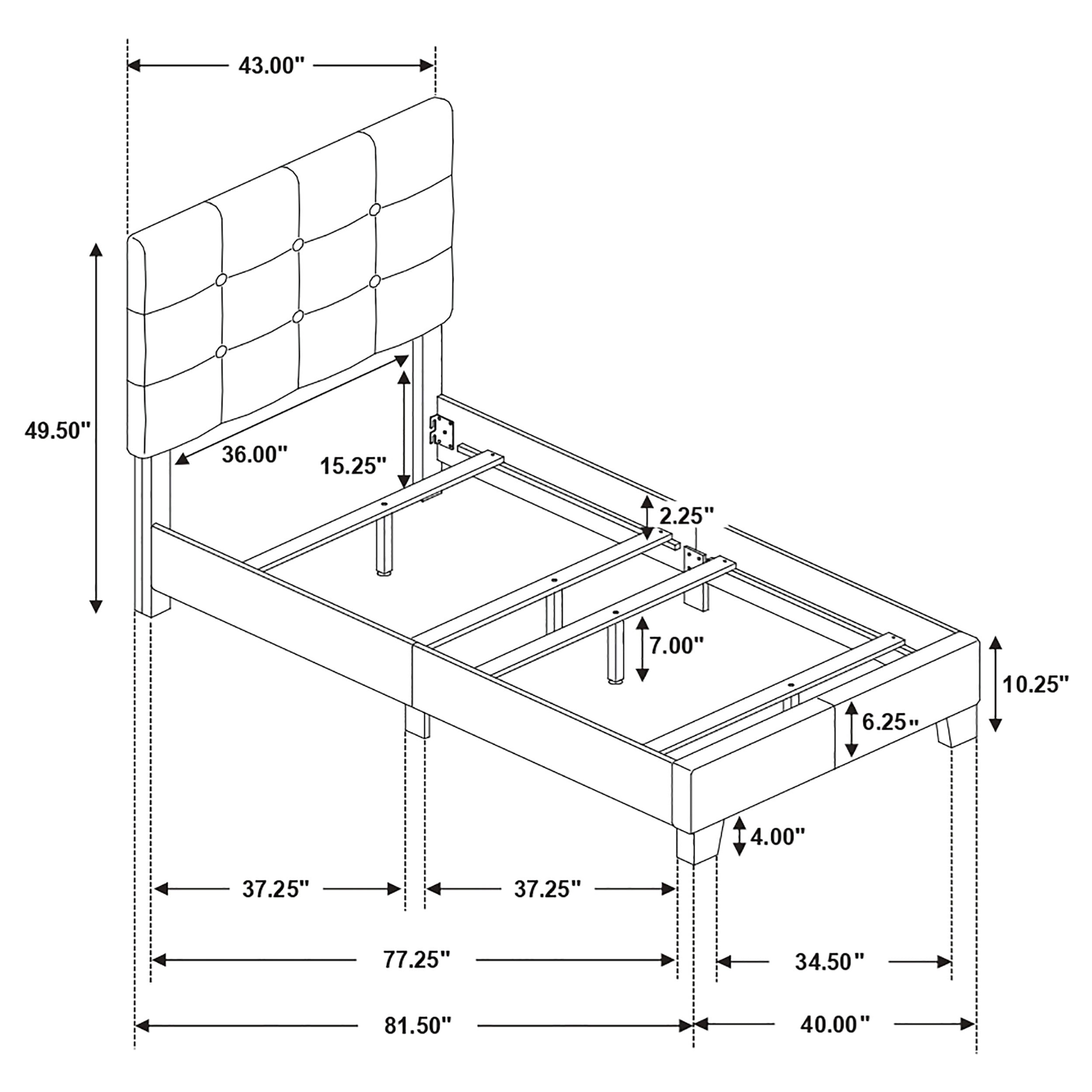 Mapes Upholstered Panel Bed