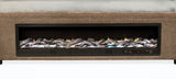 Senna Upholstered Audio Flame Visualizer Bed Brown