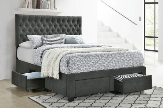 Soledad Upholstered Storage Panel Bed