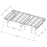 Mabel Metal Mattress Support Platform Bed