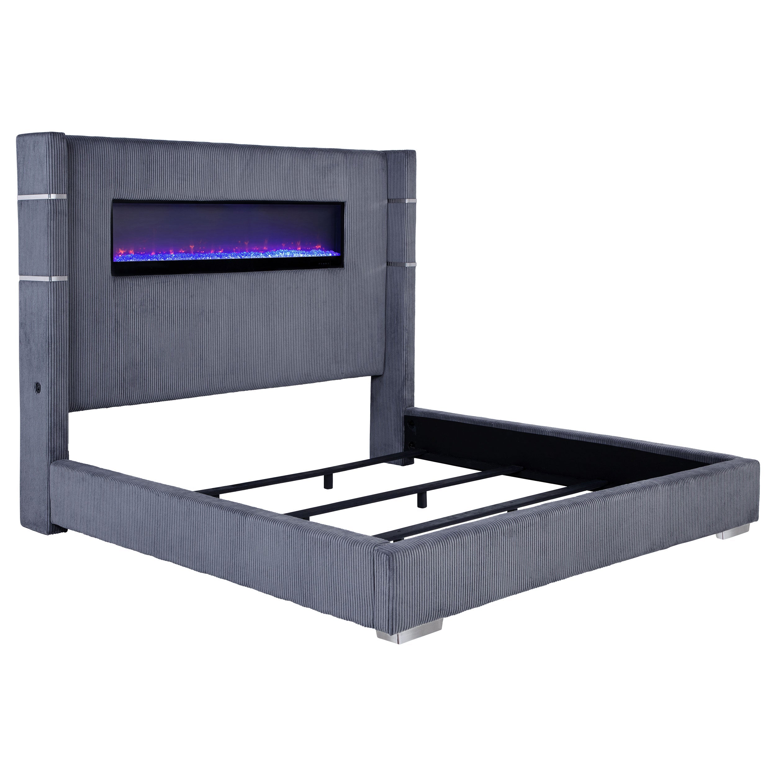Tisdall Upholstered Flame Visualizer Bed