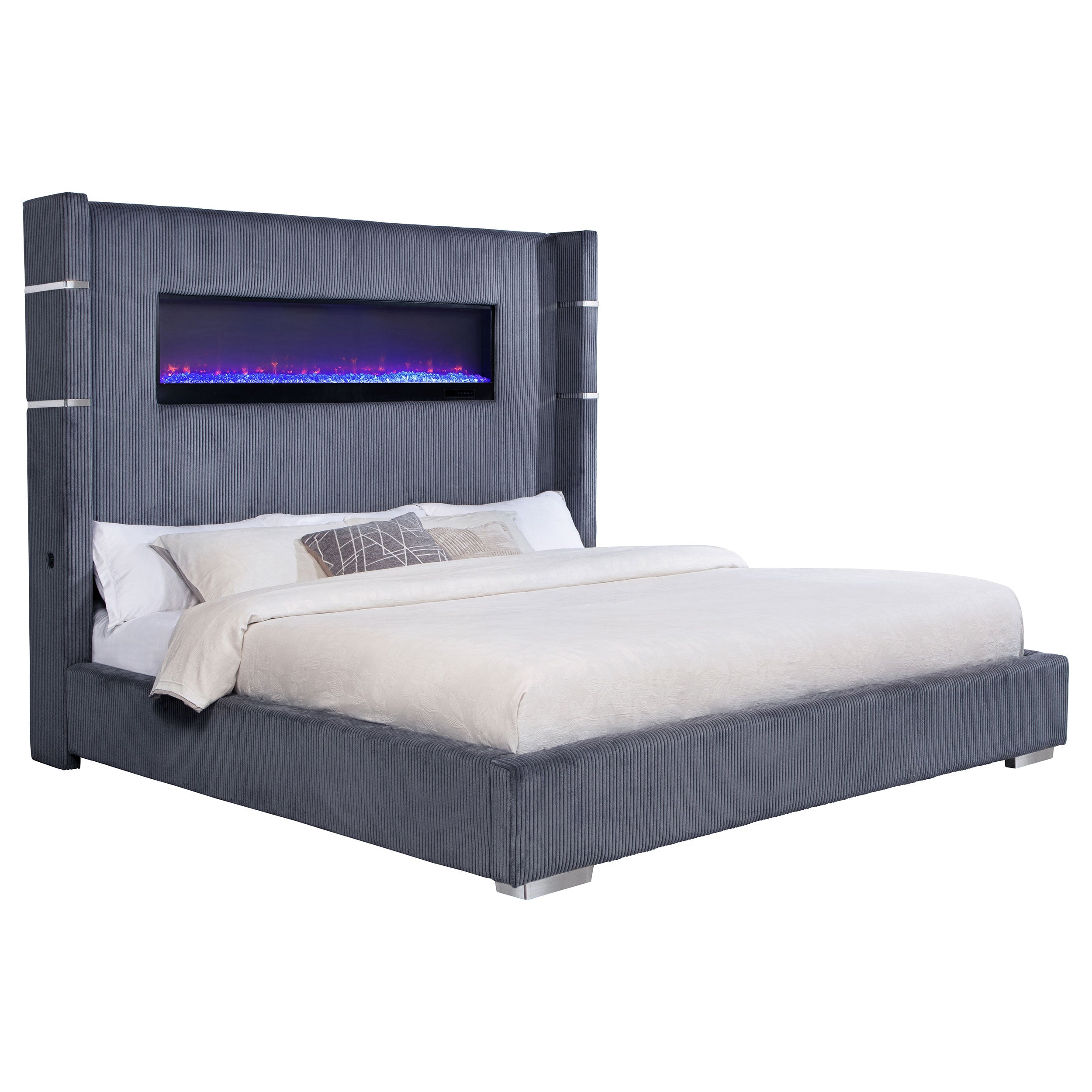 Tisdall Upholstered Flame Visualizer Bed