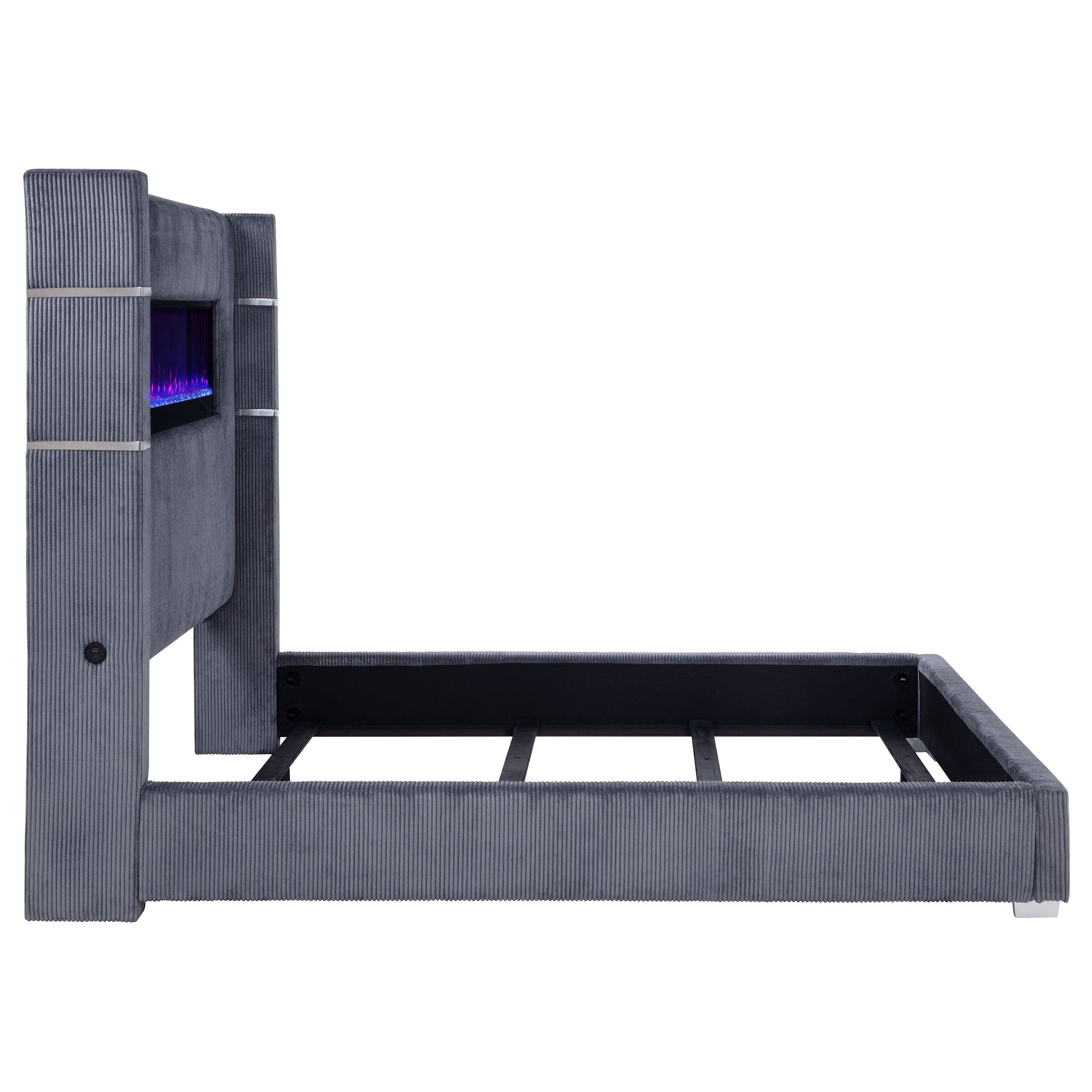 Tisdall Upholstered Flame Visualizer Bed