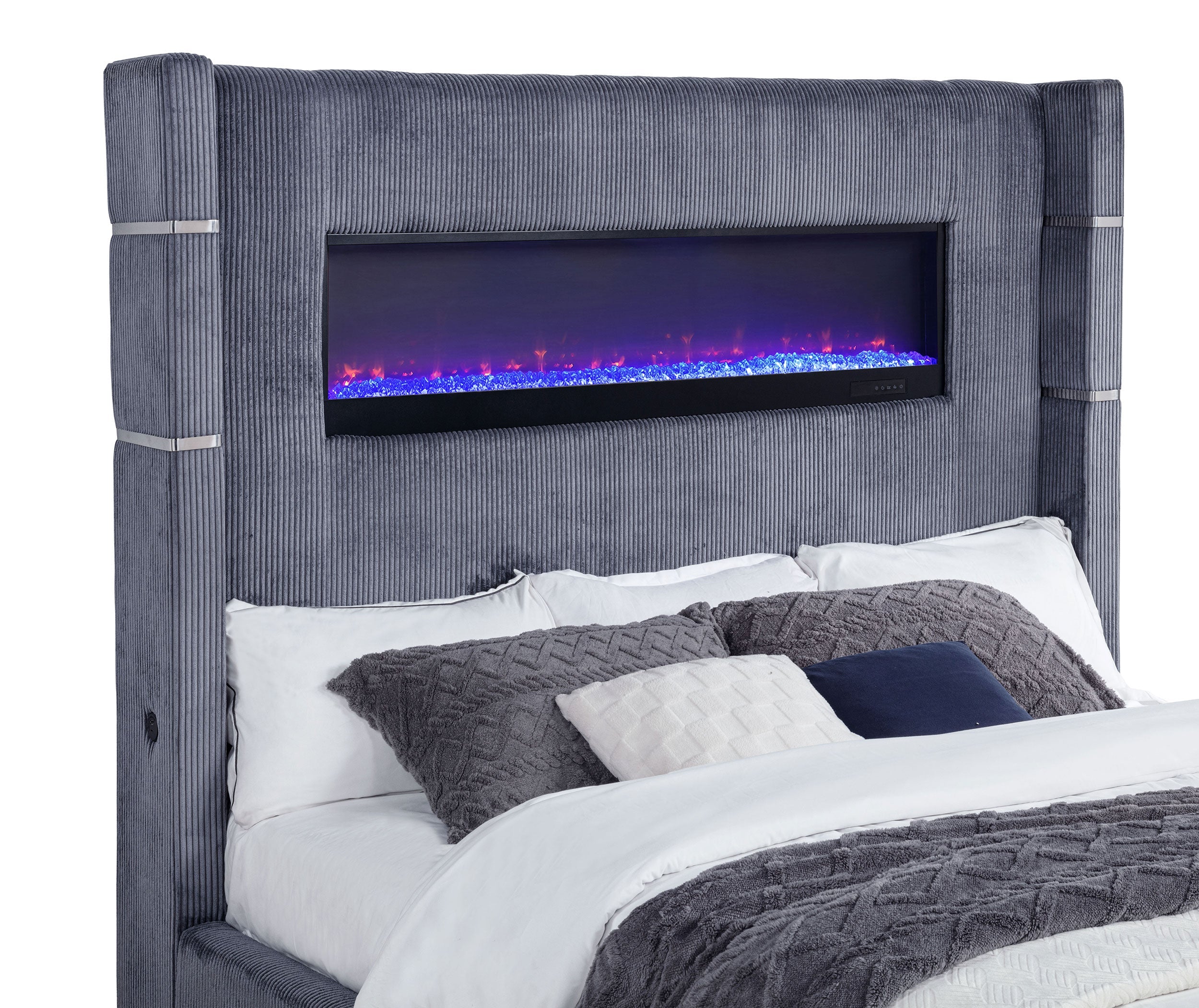 Tisdall Upholstered Flame Visualizer Bed