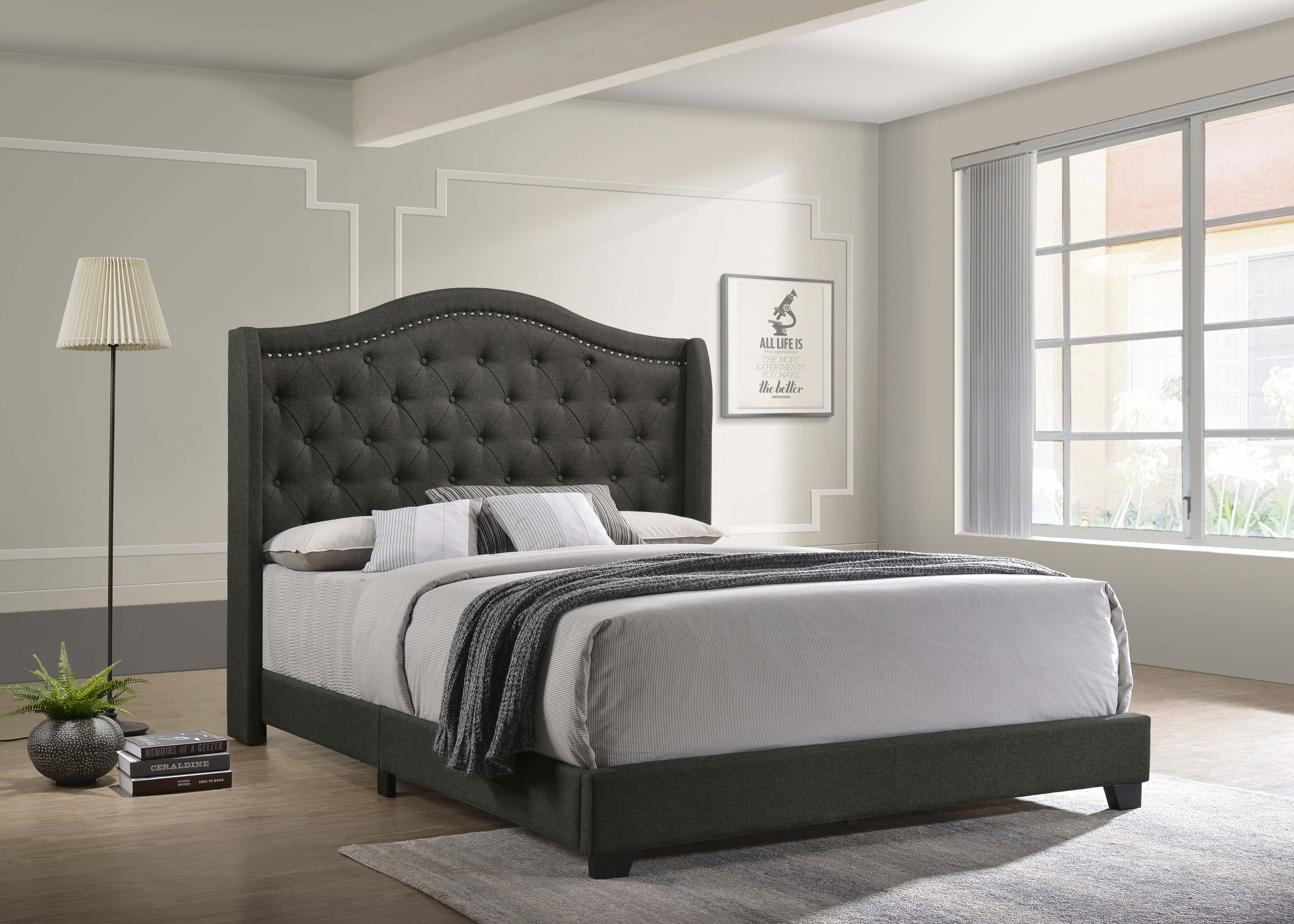 Sonoma Upholstered Wingback Bed