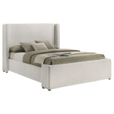 Alamosa Boucle Upholstered Wingback Bed