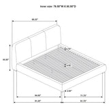 Mokena 46-inch Upholstered Platform Bed