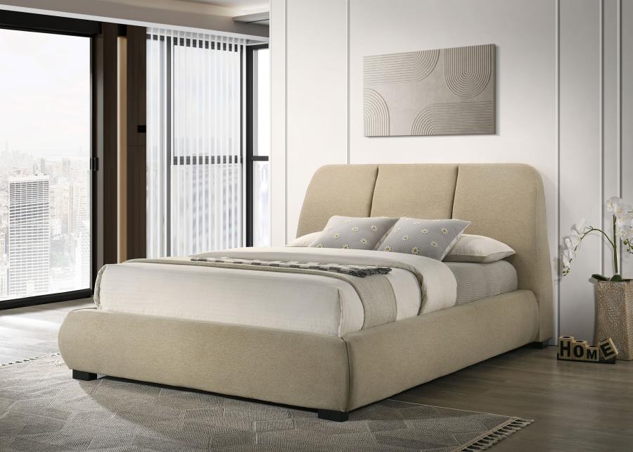 Mokena 46-inch Upholstered Platform Bed