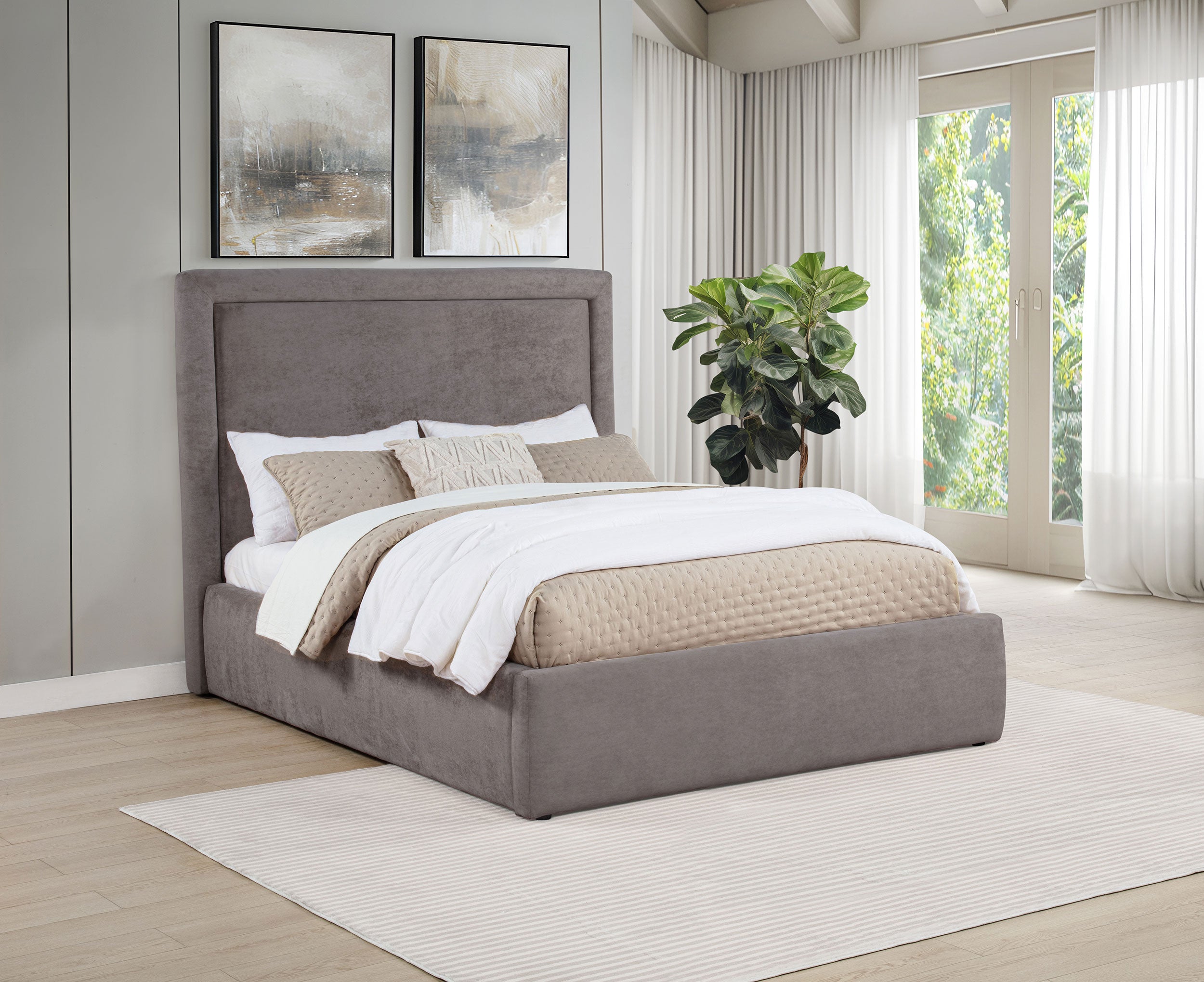Lawson 54-inch Upholstered Platform Bed
