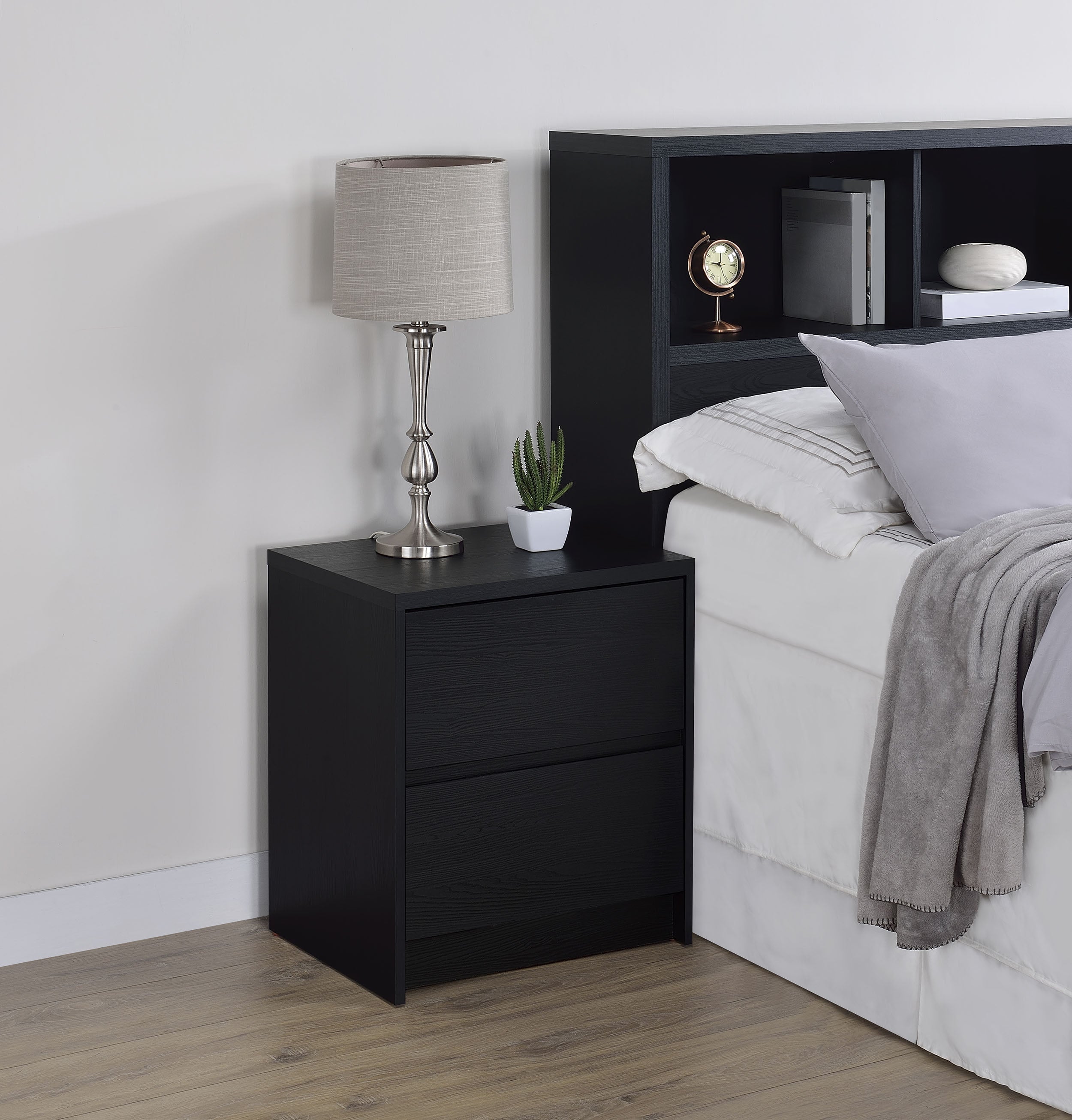 Westpark 2-drawer Nightstand LED s and USB
