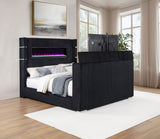 Tisdall Flame Visualizer Wingback TV Bed
