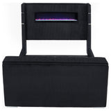 Tisdall Flame Visualizer Wingback TV Bed
