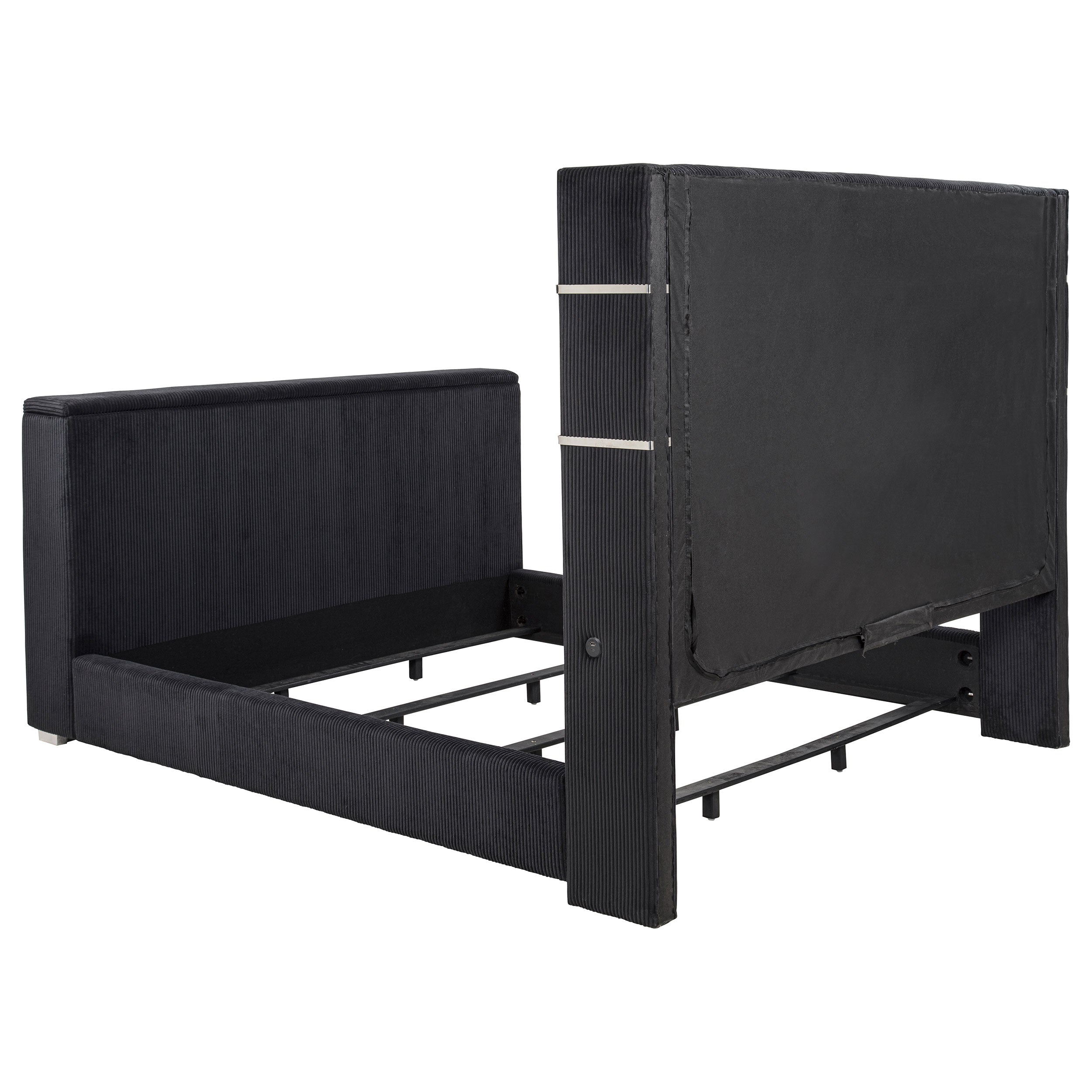 Tisdall Flame Visualizer Wingback TV Bed