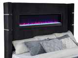 Tisdall Flame Visualizer Wingback TV Bed
