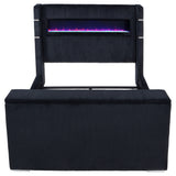 Tisdall Flame Visualizer Wingback TV Bed