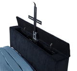 Tisdall Flame Visualizer Wingback TV Bed
