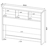 Westpark 49-inch Bookcase Headboard