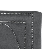 Bowfield Upholstered Panel Bed Charcoal