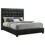 Medley Genuine Leather Panel Platform Bed