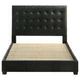 Medley Genuine Leather Panel Platform Bed