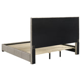 Medley Genuine Leather Panel Platform Bed