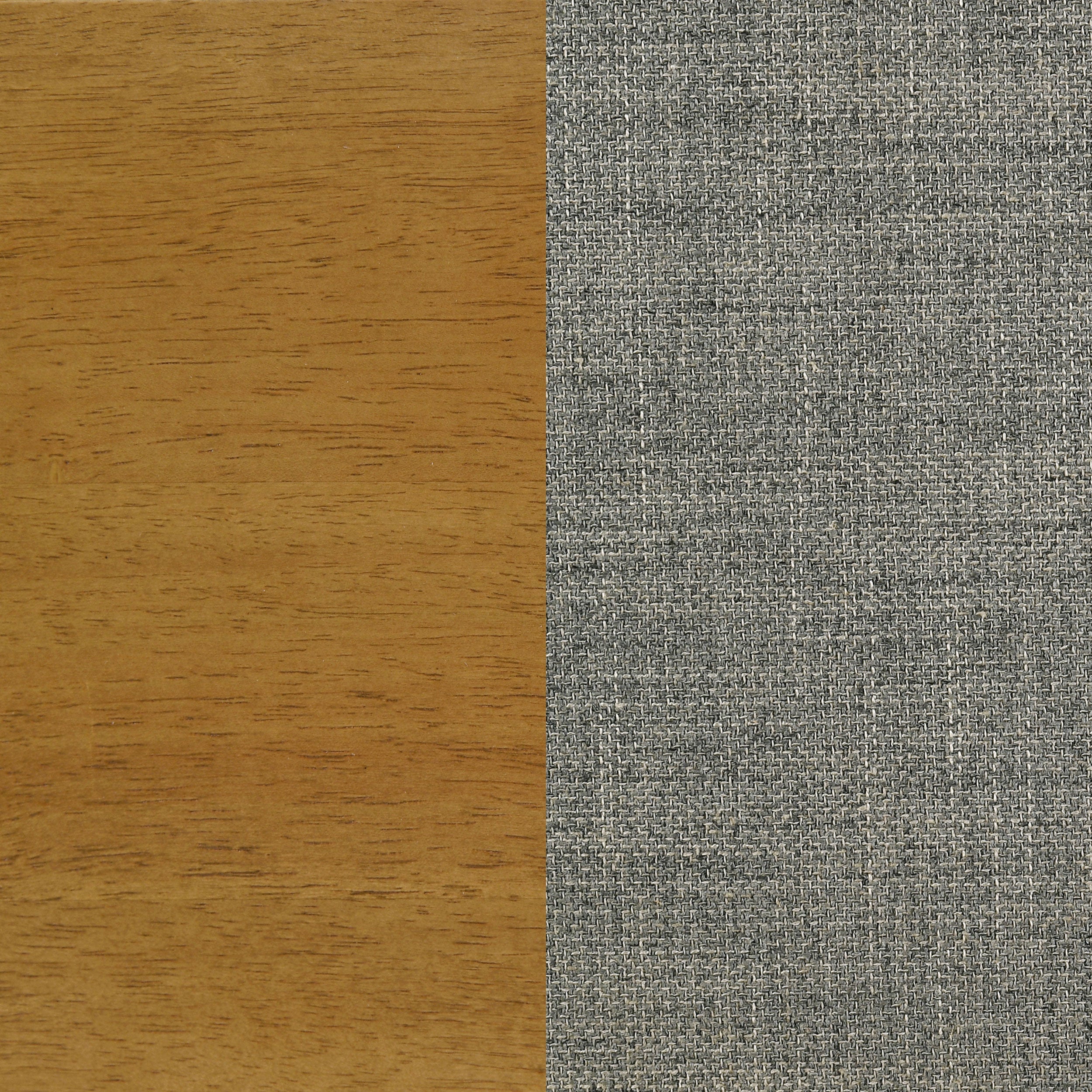 Mason 46-inch Panel Platform Bed Grey and Light Brown