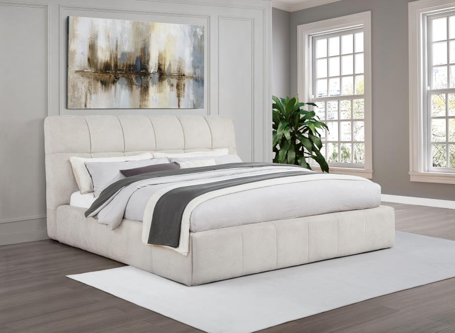 Nollet 48-inch Upholstered Panel Platform Bed