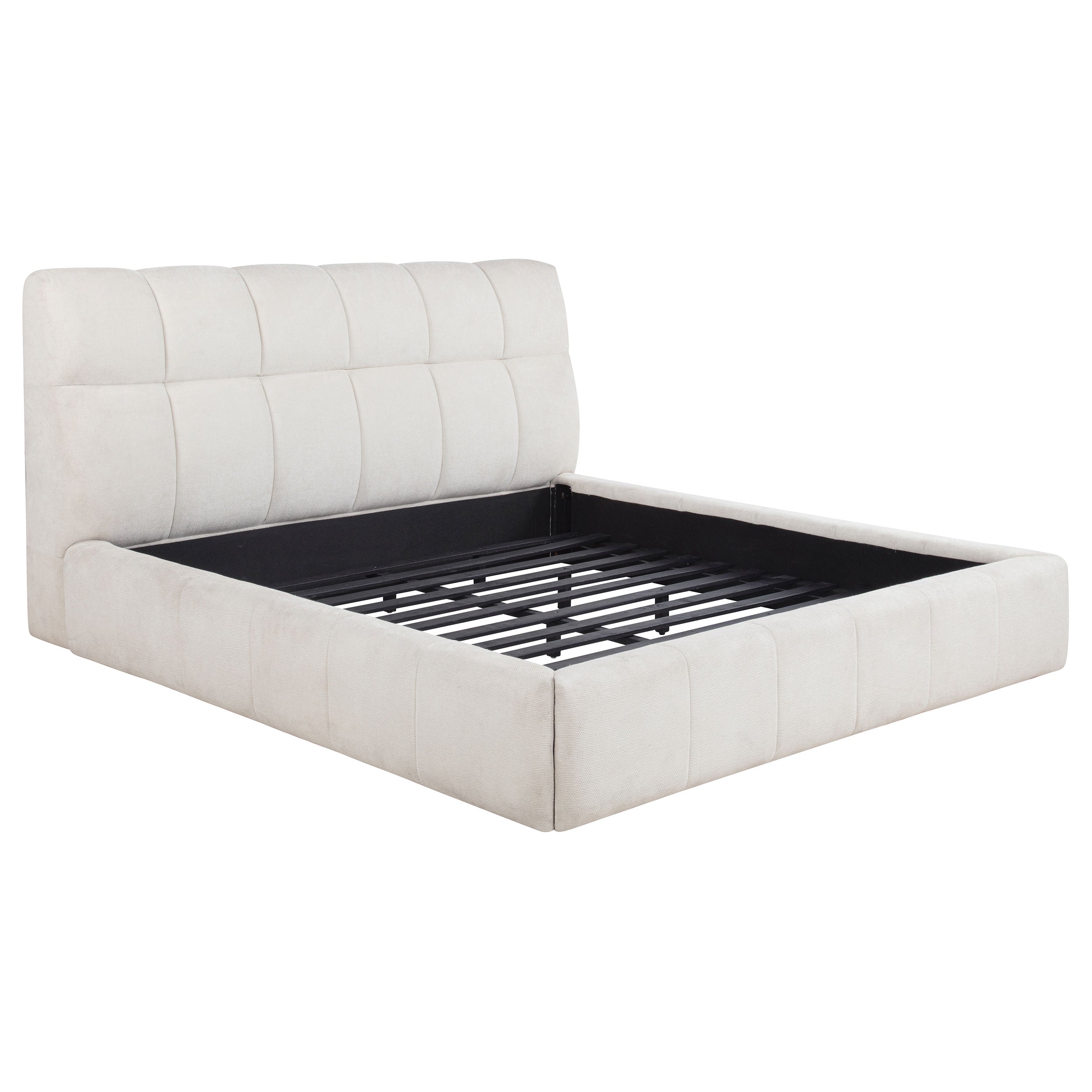 Nollet 48-inch Upholstered Panel Platform Bed