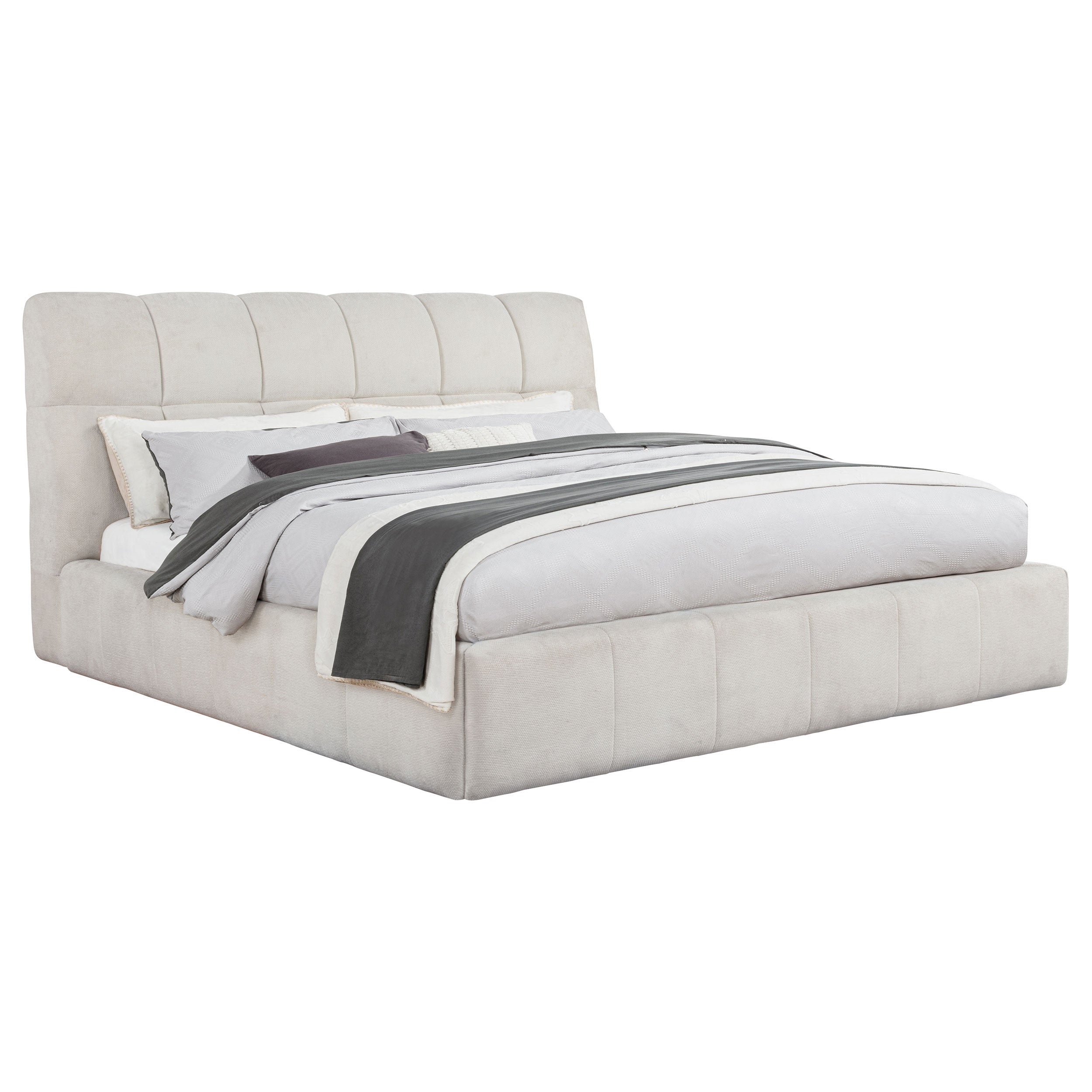 Nollet 48-inch Upholstered Panel Platform Bed