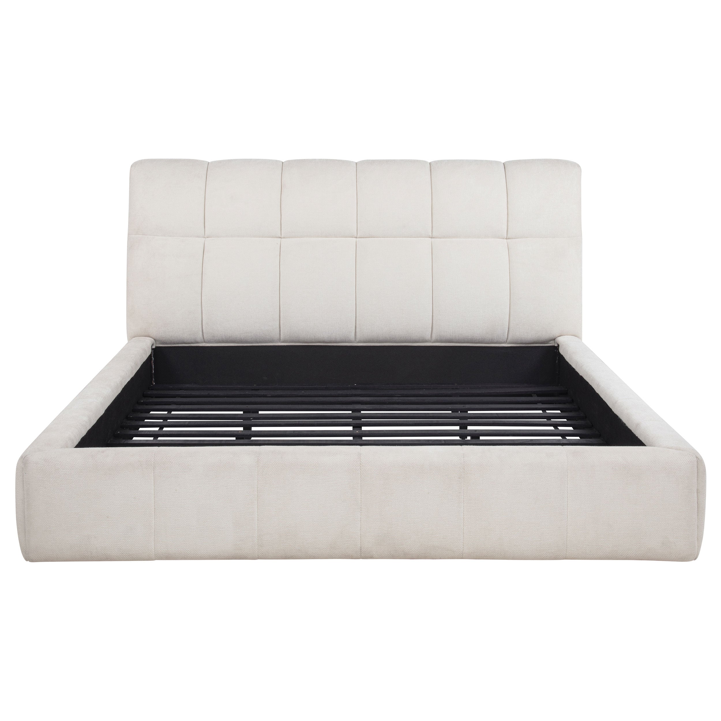 Nollet 48-inch Upholstered Panel Platform Bed