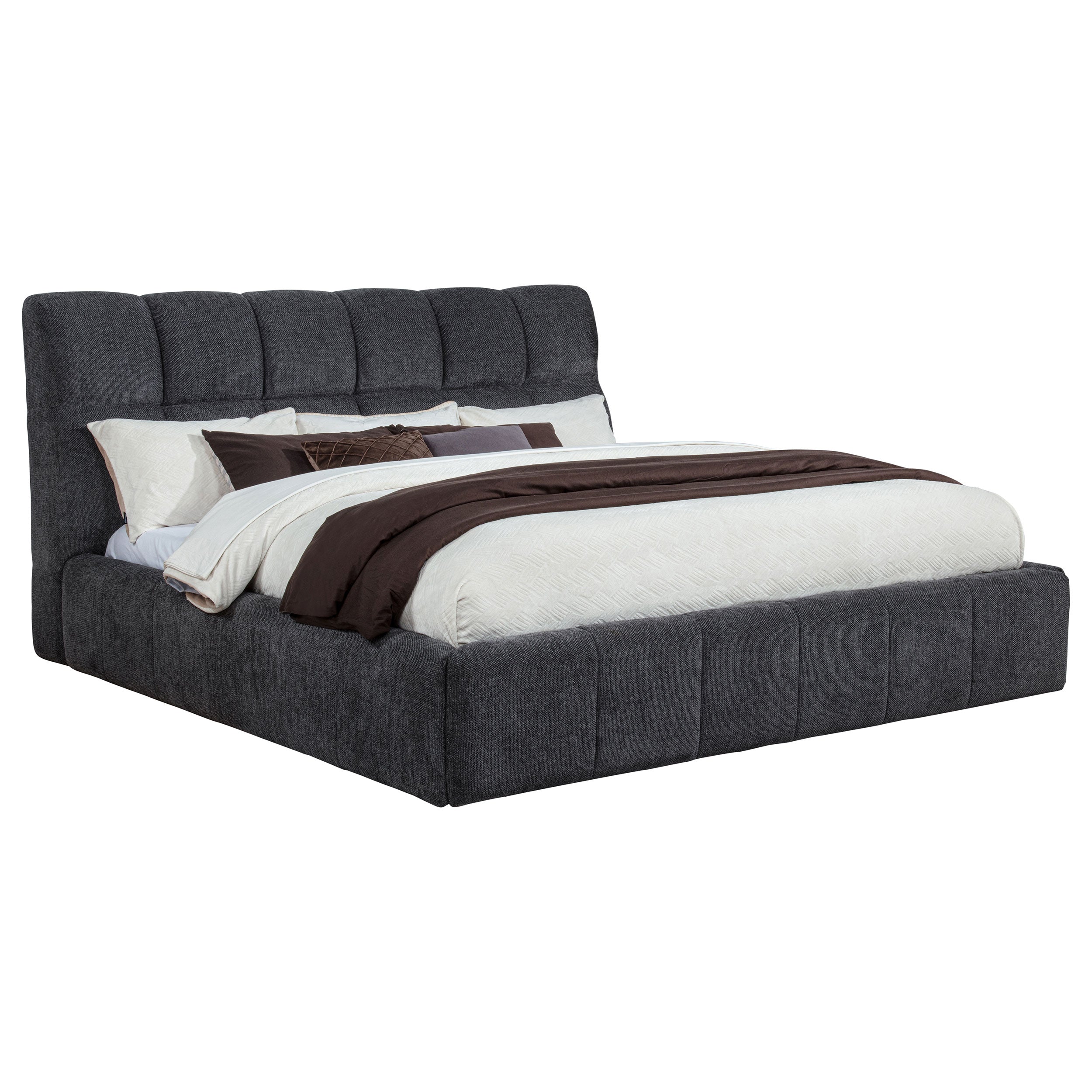 Nollet 48-inch Upholstered Panel Platform Bed
