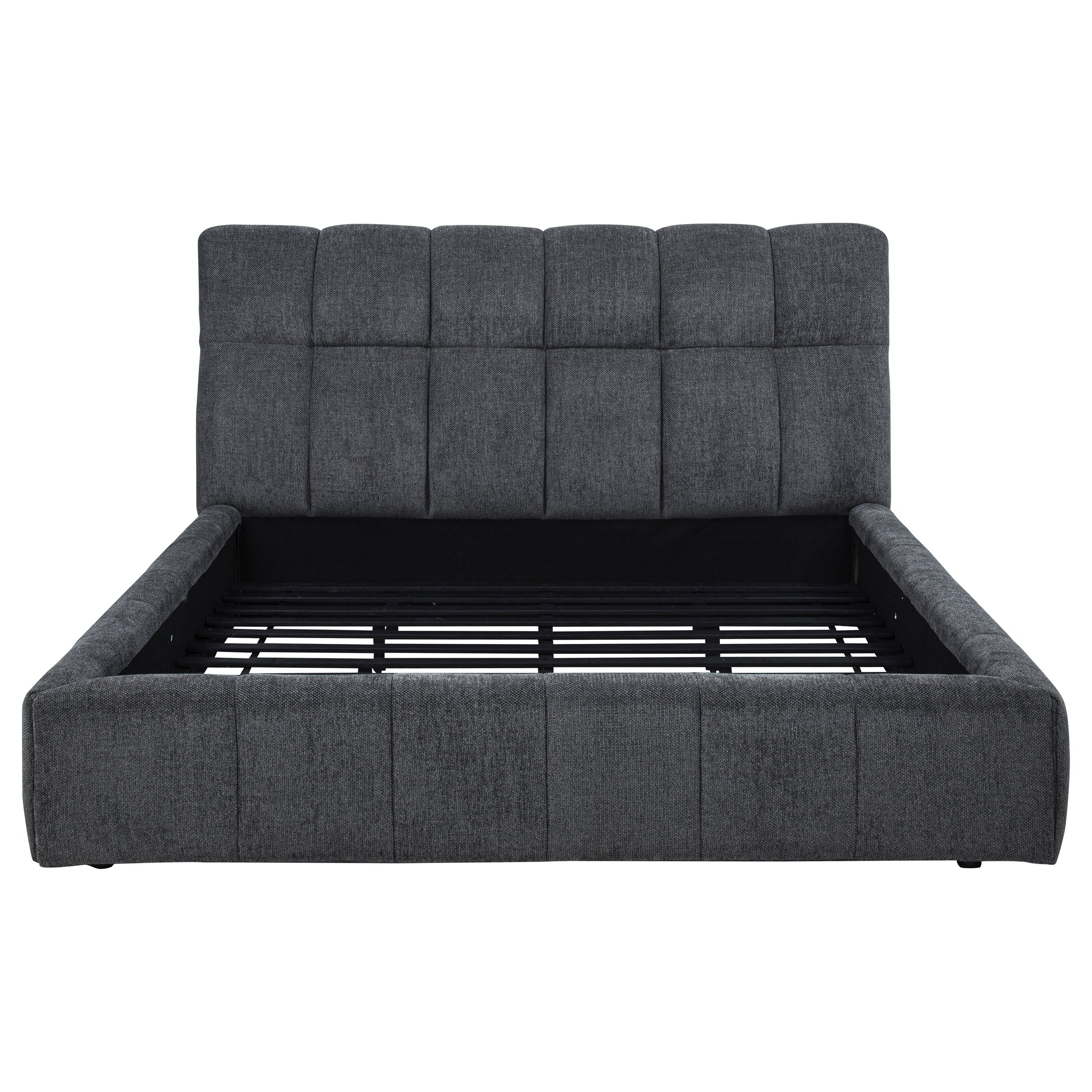 Nollet 48-inch Upholstered Panel Platform Bed