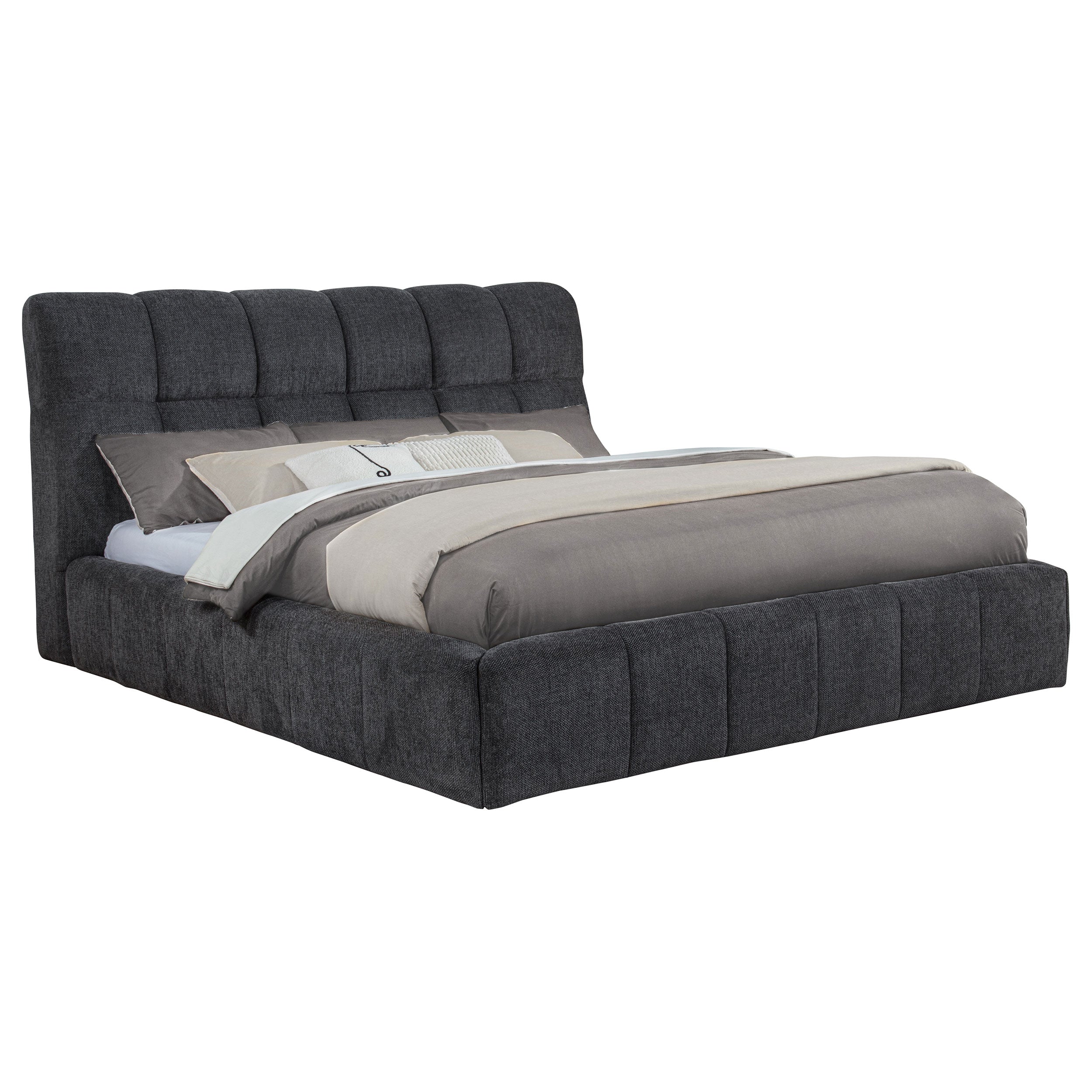 Nollet 48-inch Upholstered Panel Platform Bed