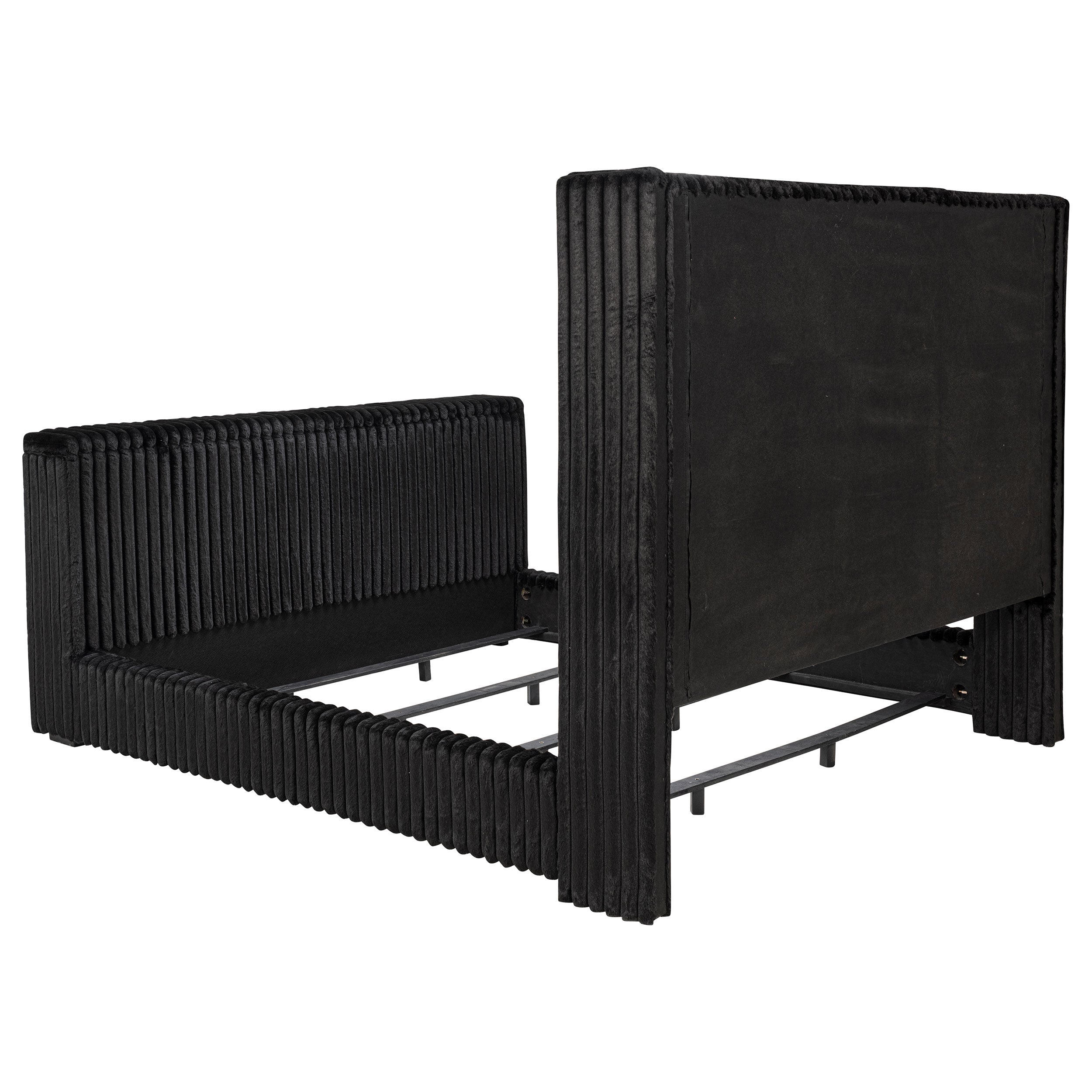 Centergrove Upholstered Wingback TV Bed