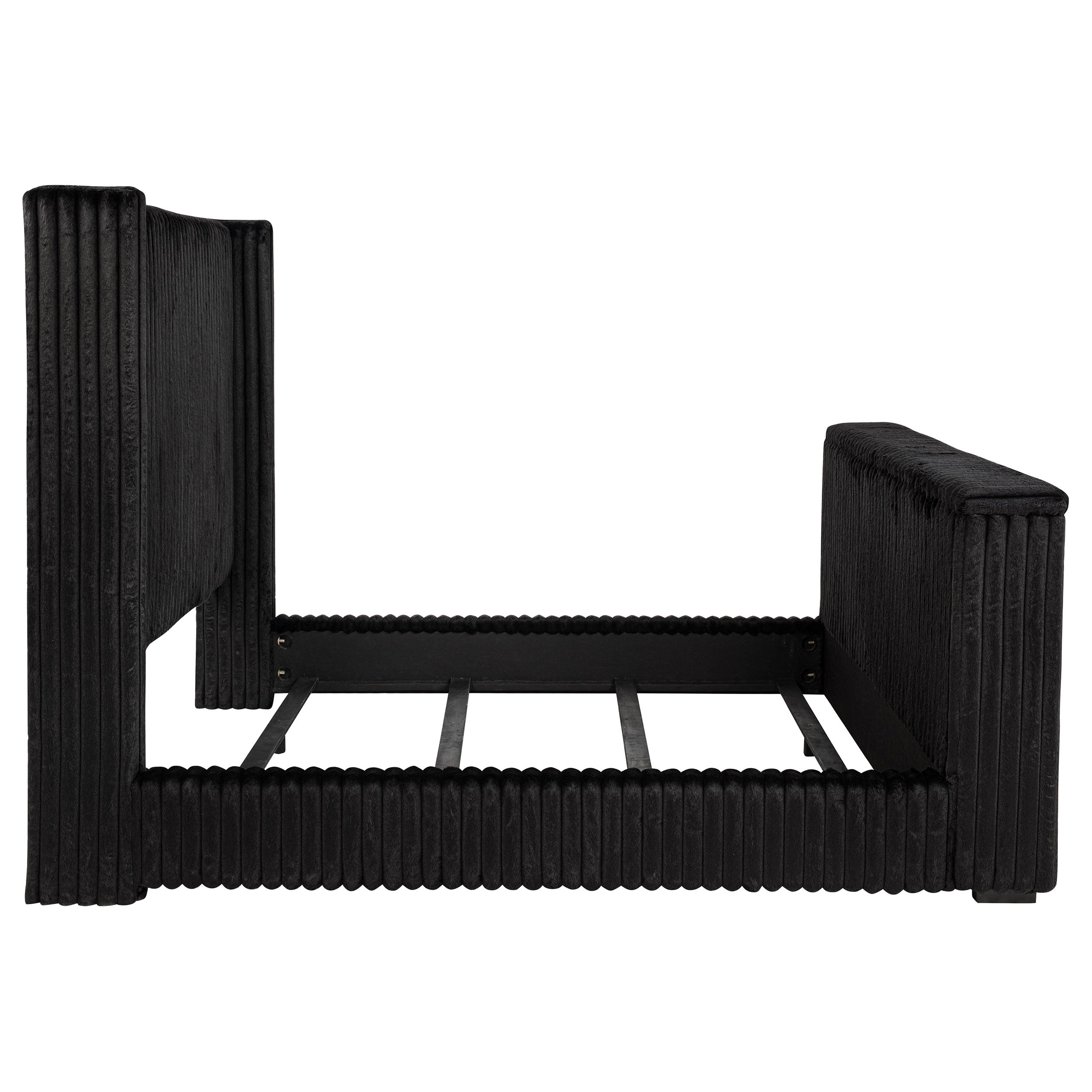 Centergrove Upholstered Wingback TV Bed
