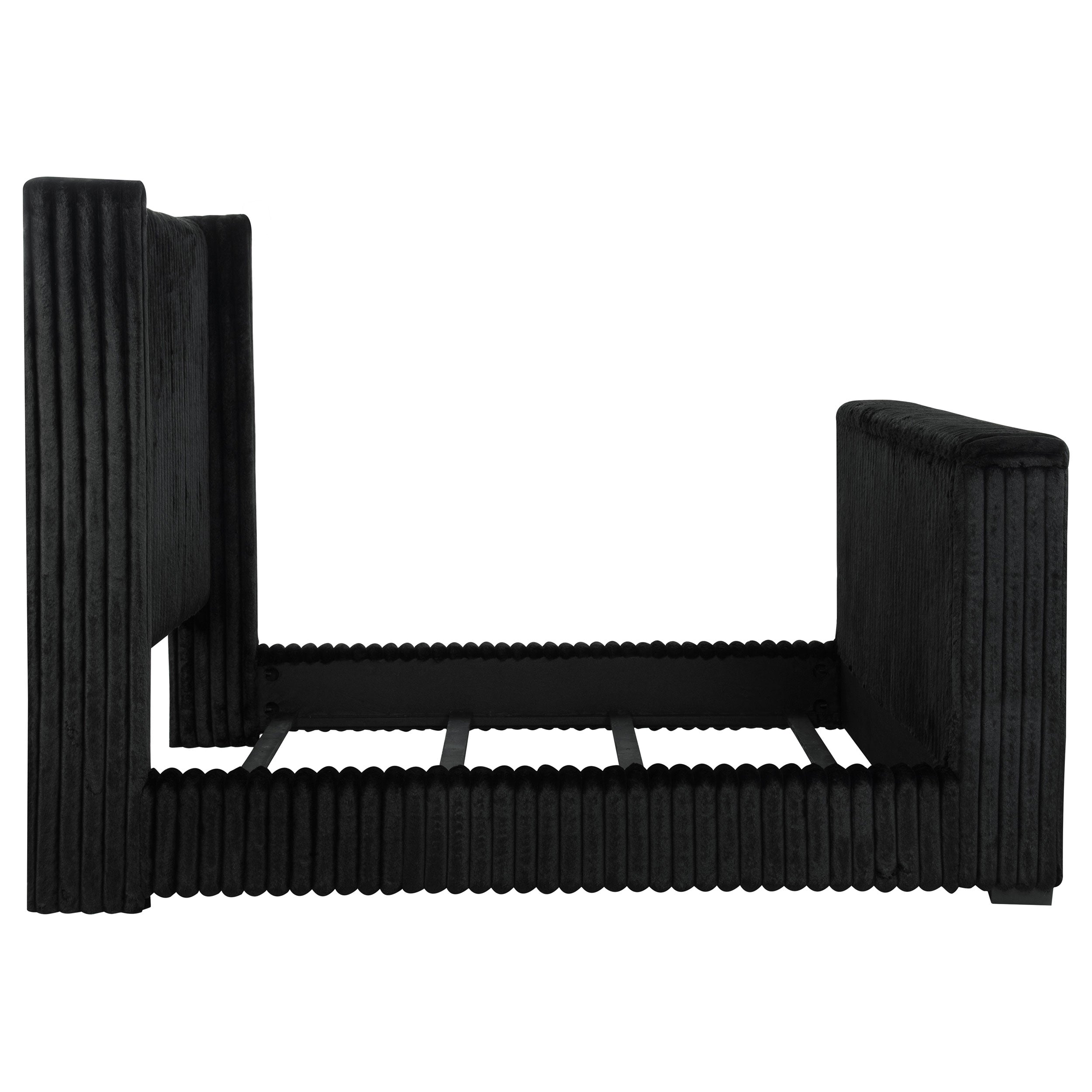 Centergrove Upholstered Wingback TV Bed