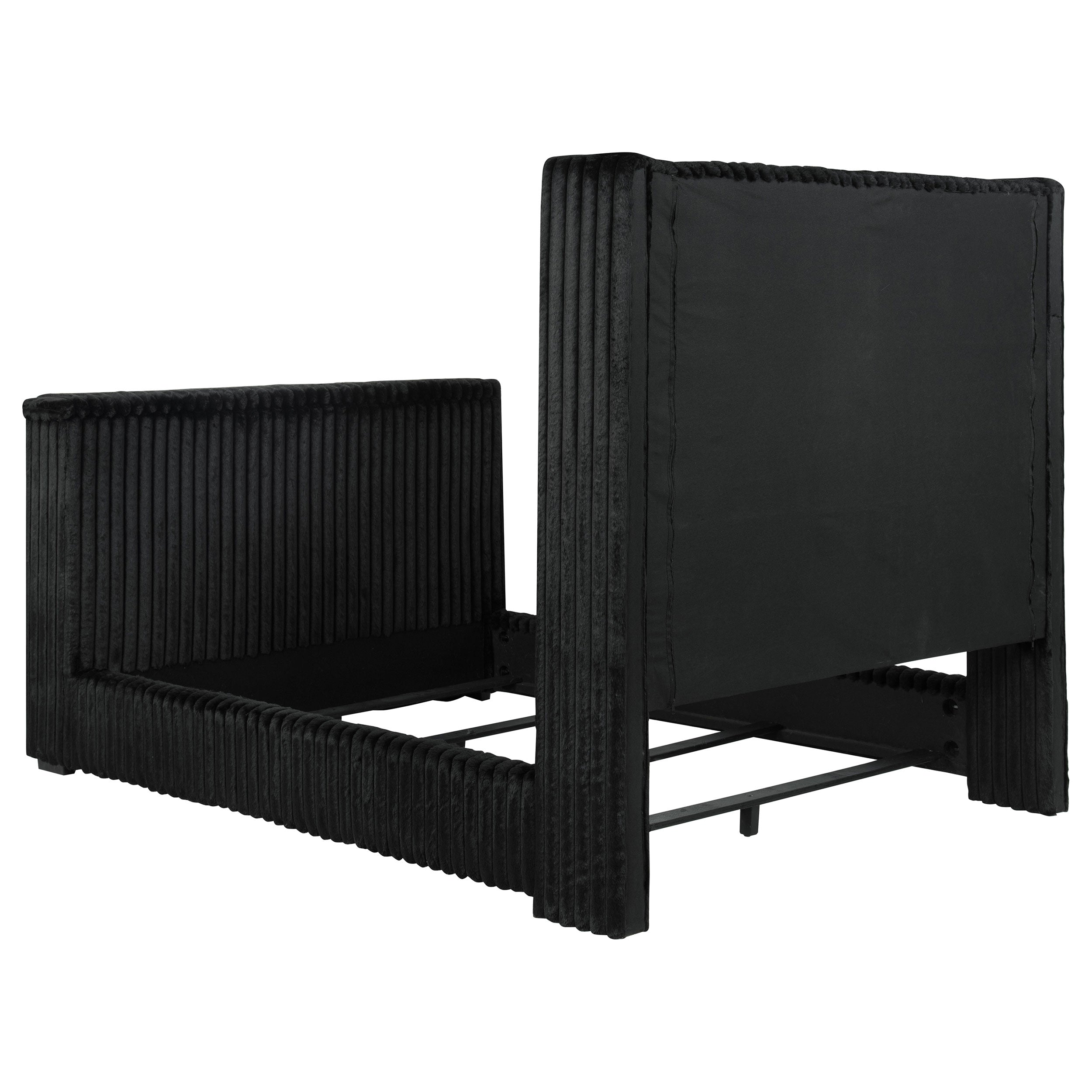 Centergrove Upholstered Wingback TV Bed