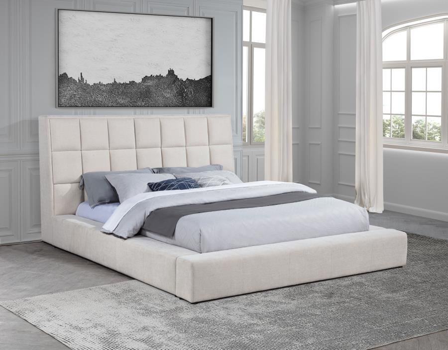Dreux Upholstered Panel Platform Bed