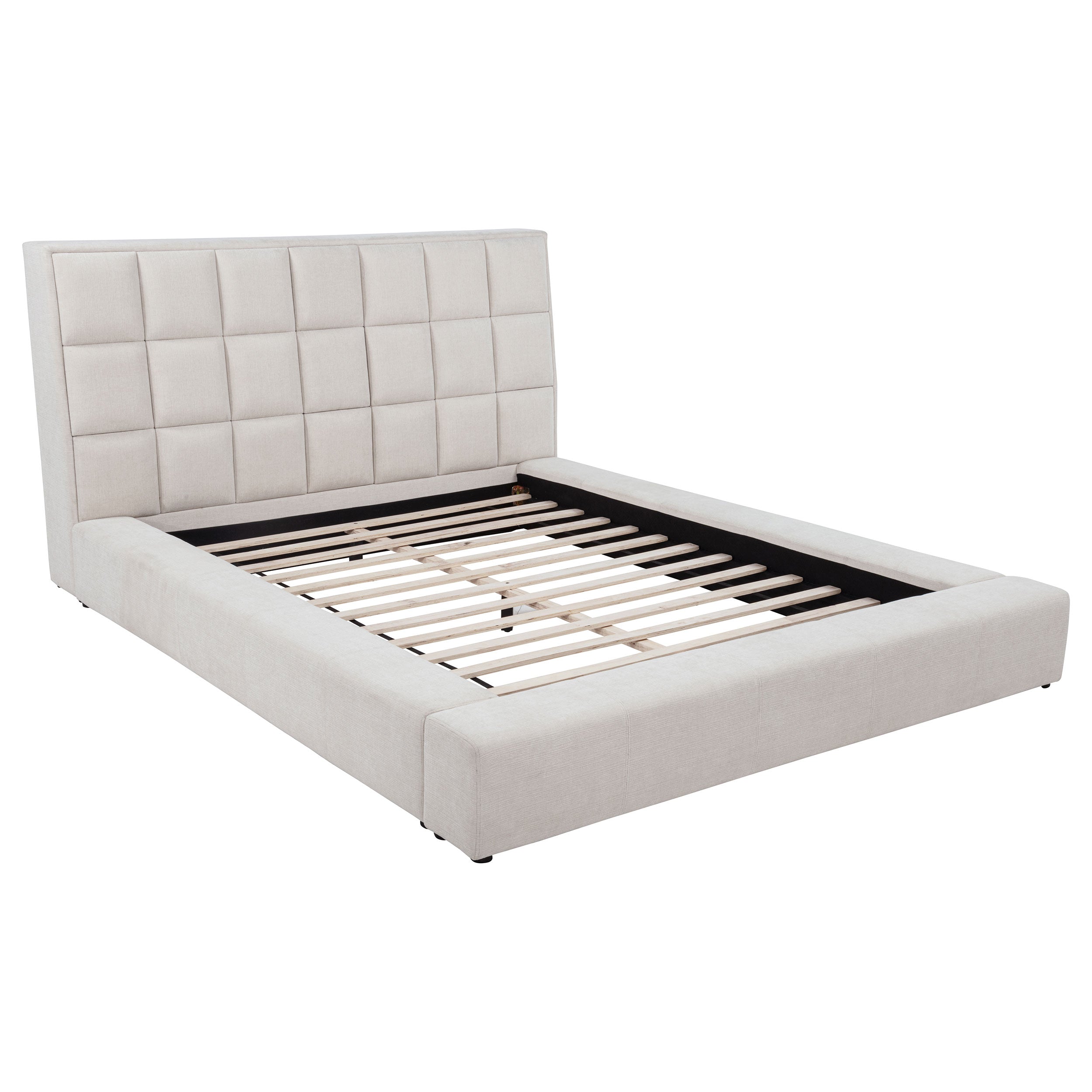 Dreux Upholstered Panel Platform Bed